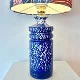 Ceramic vase lamp veb haldensleben – gdr | unique recycled piece