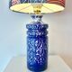 Lampe vase en céramique veb haldensleben – rda | pièce unique recyclée
