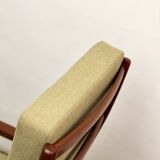 Danish Mid-Century  Lounge Chair and Stool by Ole Wanscher for Poul Jeppensens, Senator Series