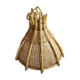 Suspension vintage en cannage et rotin