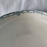 Service 20 plates and 3 dishes blue earthenware Vaucluse U-C Sarreguemines Digoin