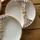 Asparagus plates barbotine