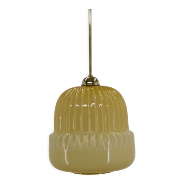 Suspension en verre du milieu du siècle, années 1960