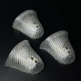 Original Murano wall lamps, Italy, 1970s