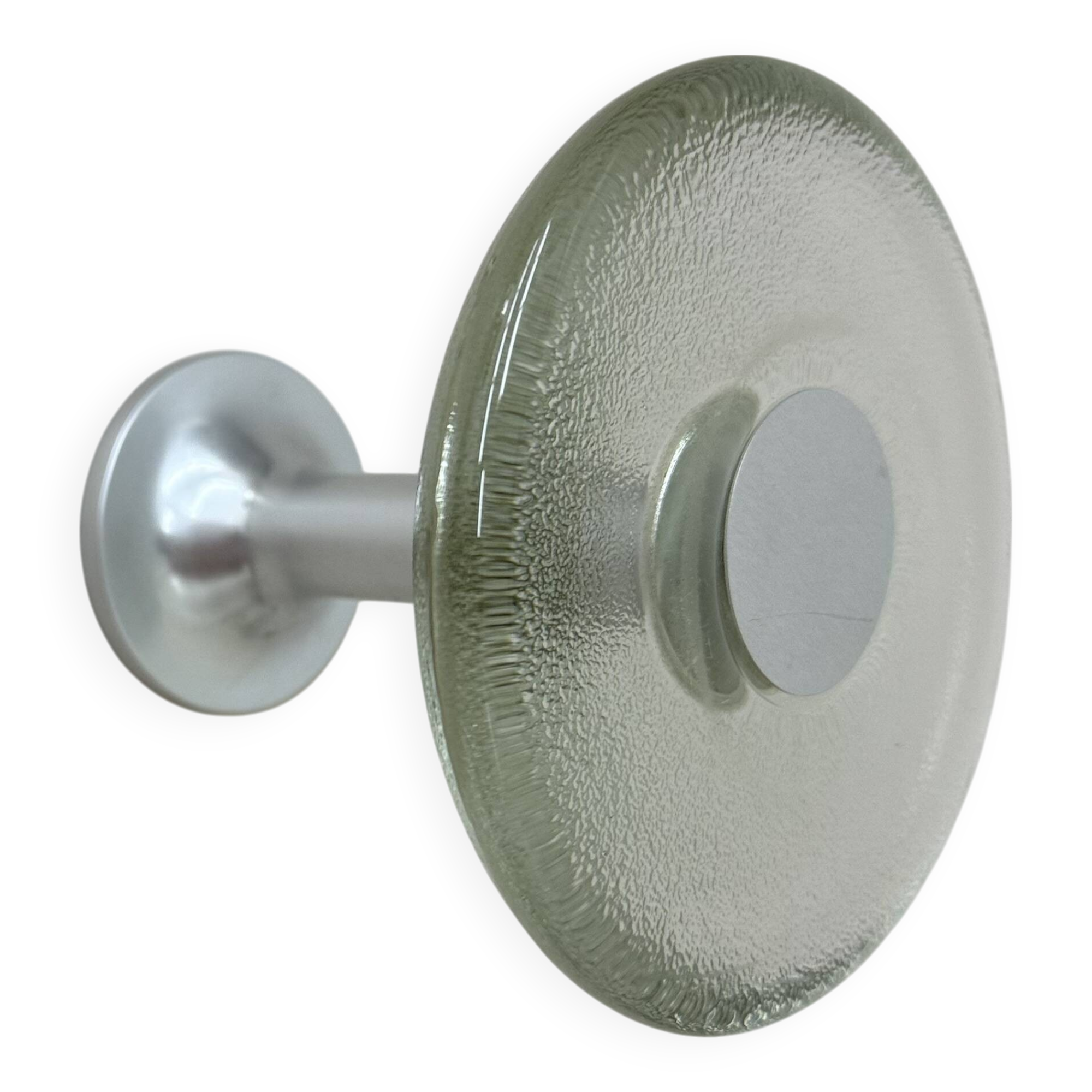Vintage German Aluminium and Glass Coat Hooks from Schönbuch, 1970s,