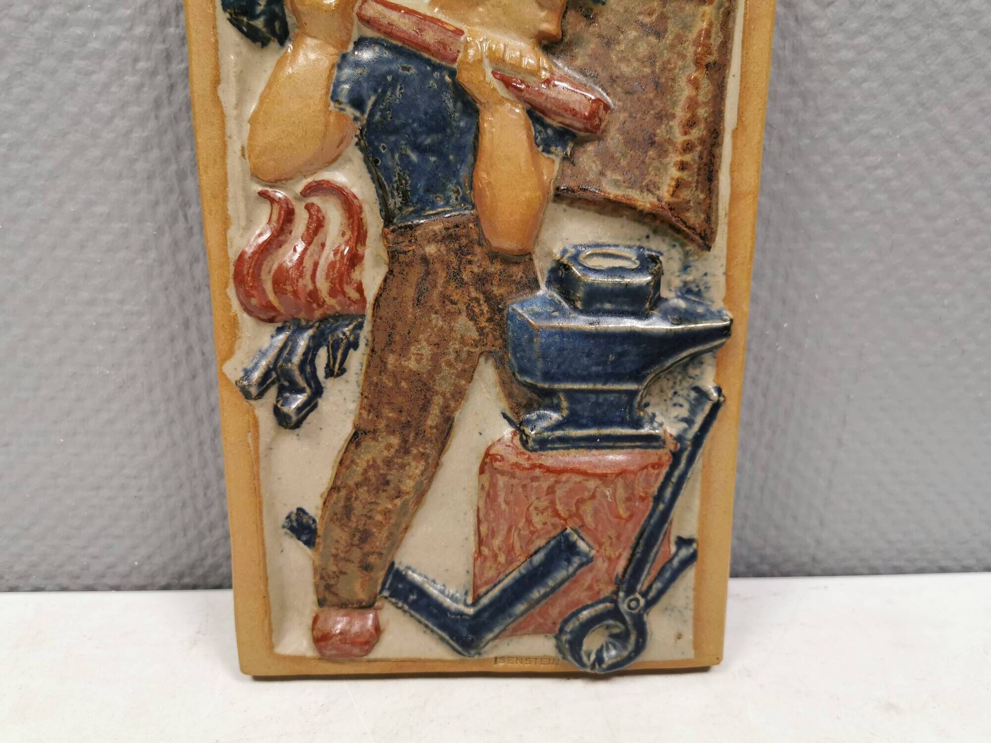 Ceramic relief by Harald Isenstein, for Michael Andersen, Denmark 1960s