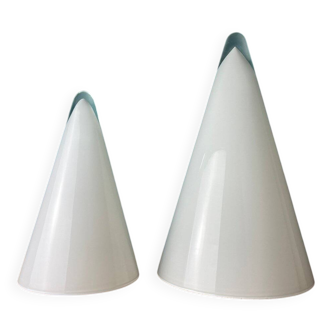 Cone table lamps Murano, Italy, 1970s, set of 2