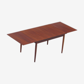 Vintage mid century modern extendable rosewood palisander dining table made by LÜBKE, 1960s