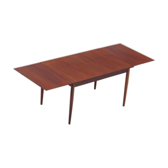 Vintage mid century modern extendable rosewood palisander dining table made by LÜBKE, 1960s