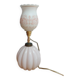 Pink opaline table lamp
