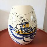 KG Saint Clément vase signed Sanséo model Navy Blue