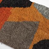 Moroccan Berber boujaad carpet with colored flat areas 193x115cm