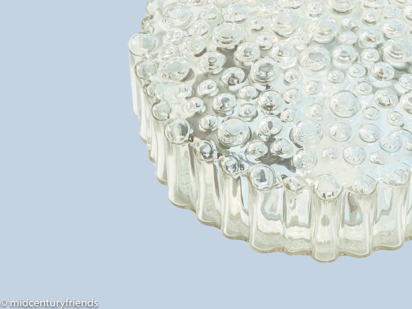 1960s bubble glass wall and ceiling lamp