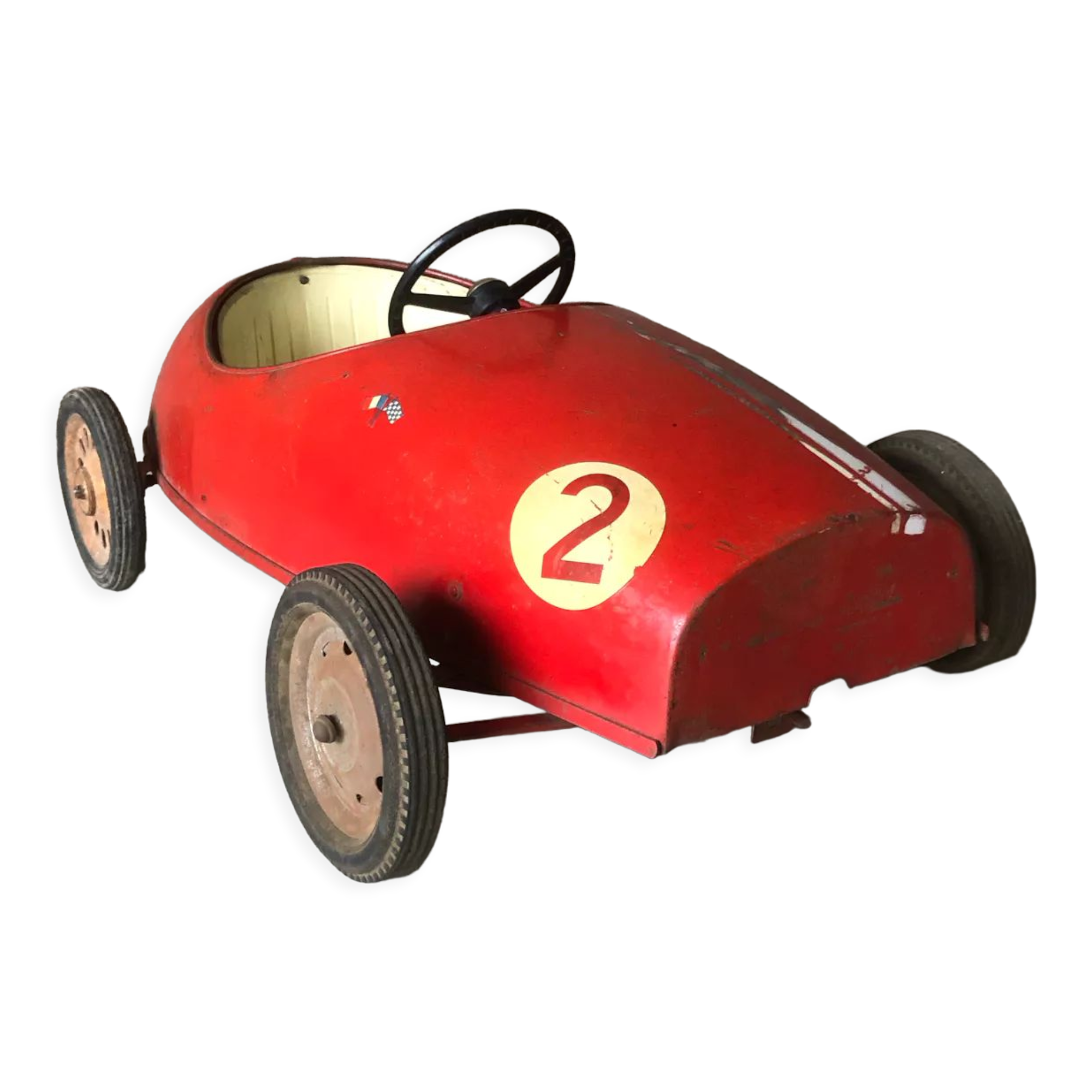 Old pedal car old toy