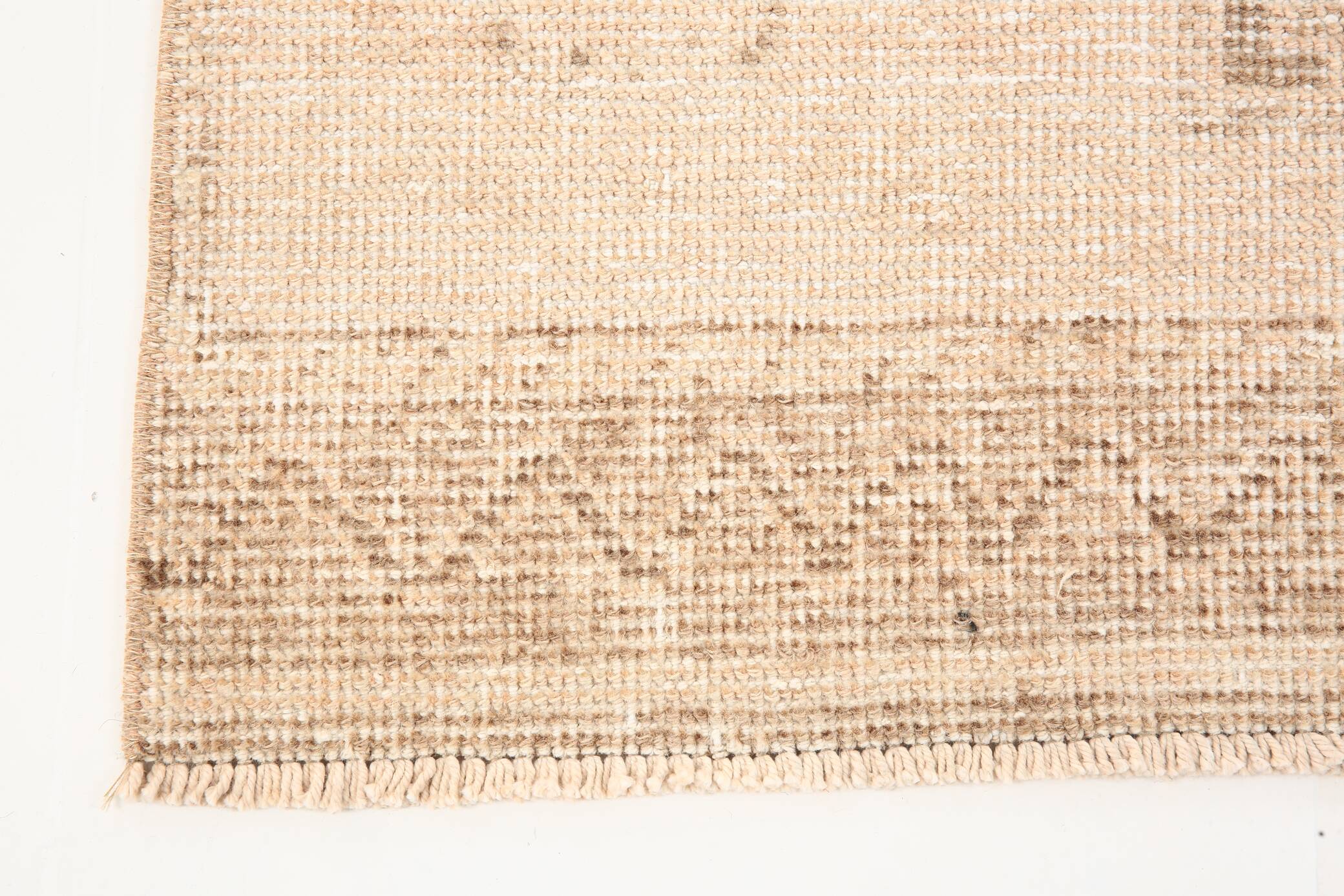 3x12 Beige & Brown Antique Turkish Runner Rug, 90x382Cm