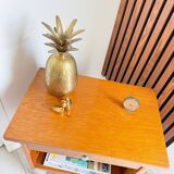 Vintage compass leg bedside table