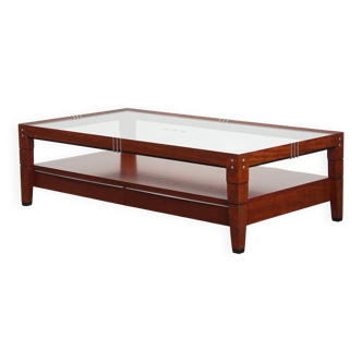 Table basse Art déco Schuitema en bois et verre