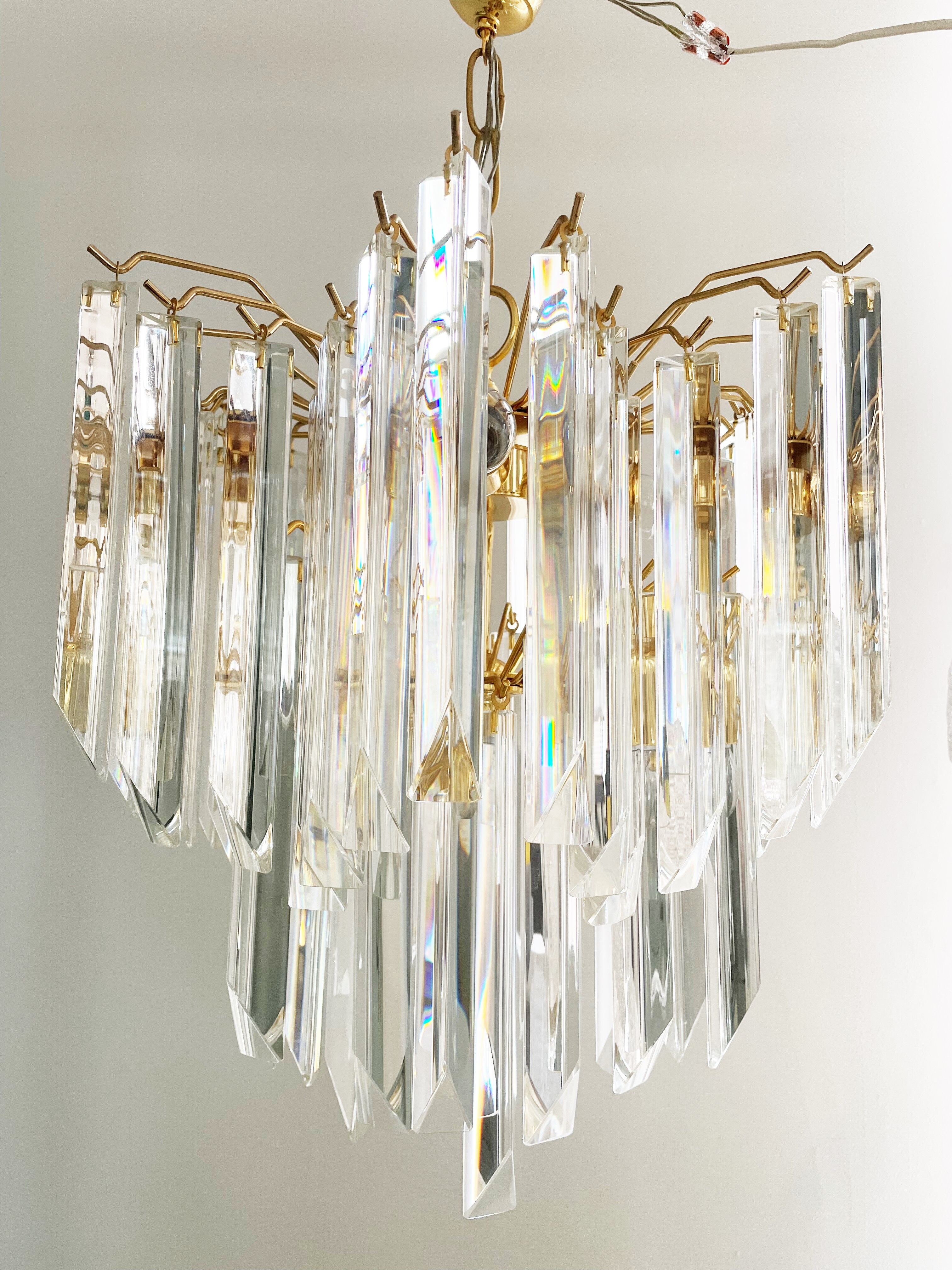 Vintage Paolo Venini chandelier, 1970s