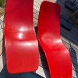 Pair of sunbath chairs Eurolax R1 by Charles Zublena