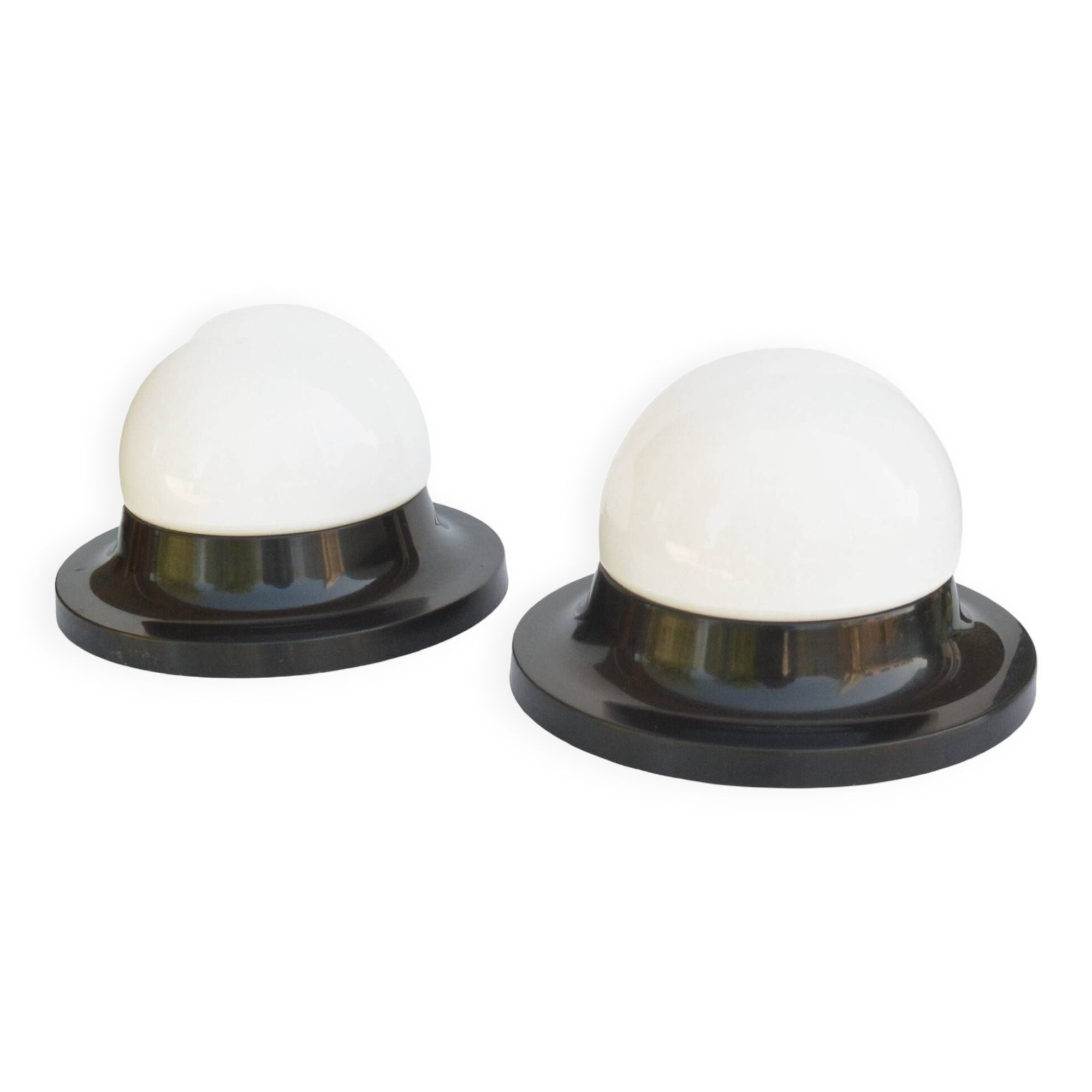 A pair of ceiling lamps, Polam Radom, Poland, 1970s.