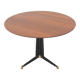 Vintage table with a round top and central base, 1950s.