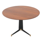 Vintage table with a round top and central base, 1950s.