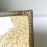 Cadre métal laiton 20 cm x 15 cm verre convexe