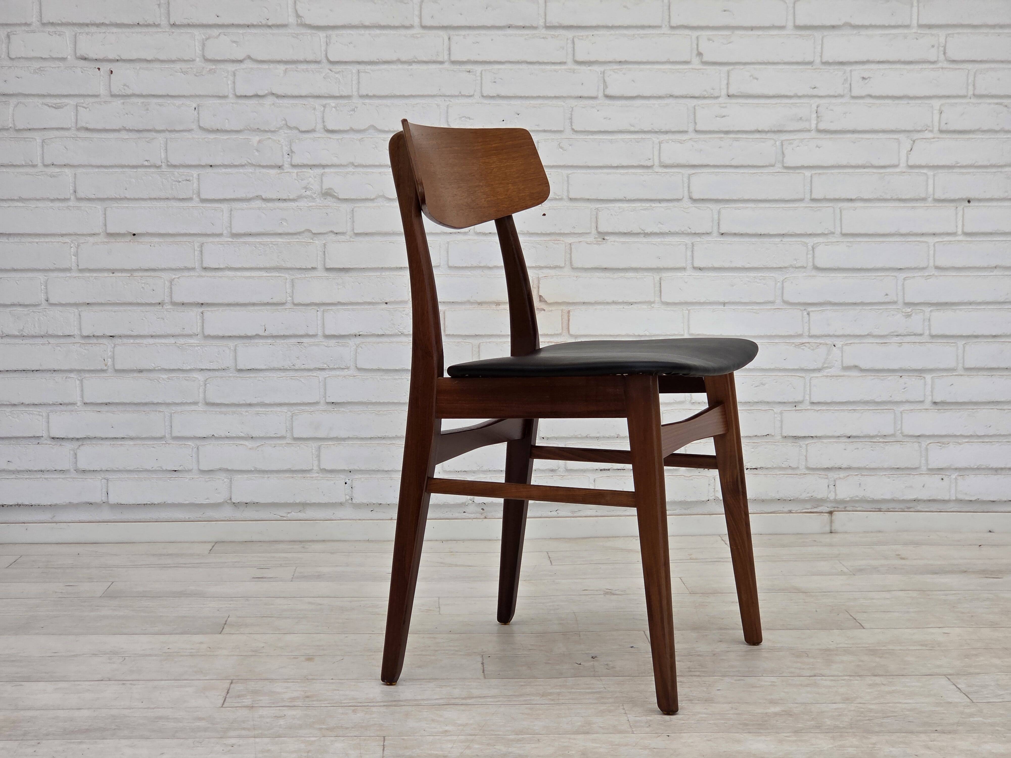 1970s, set of 4 Danish dining chairs by Findahl Møbelfabrik, teak wood.