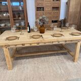 Large farmhouse table with 10 drawers