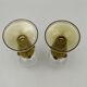Two glasses chalice italian work or boheme application of cabochons