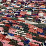 Multicolored fabric rug 145x190cm