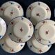 Dessert service 12 plates and 1 dish Mary Lou Digoin Sarreguemines
