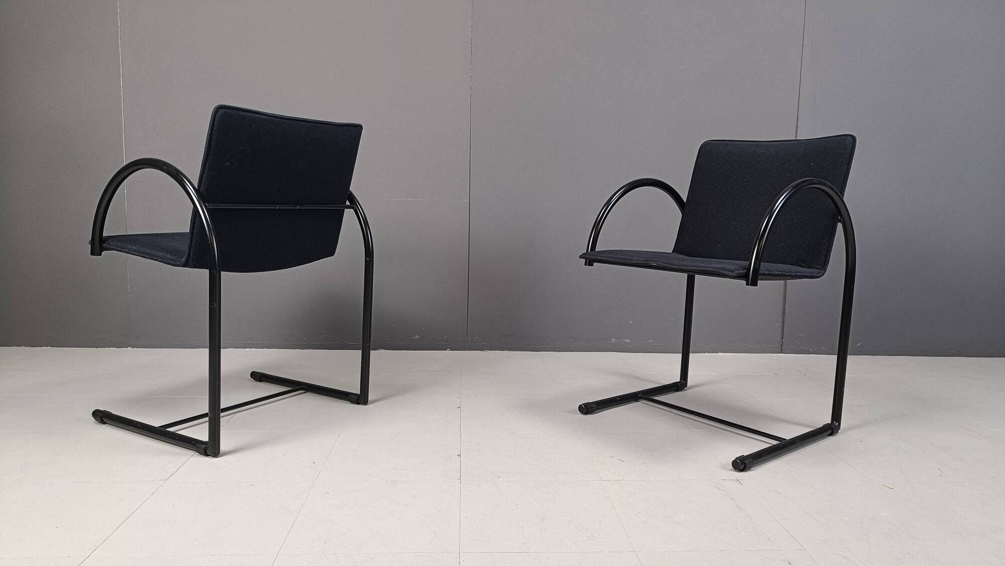Vintage cirkel chairs by Metaform, 1980s, set of 6