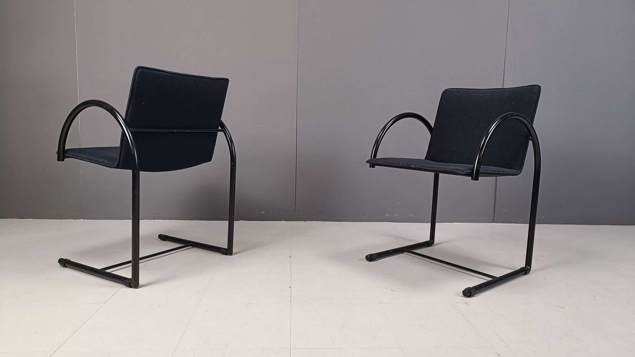 Chaises circulaires vintage par Metaform, années 1980, ensemble de 6