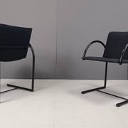 Chaises circulaires vintage par Metaform, années 1980, ensemble de 6