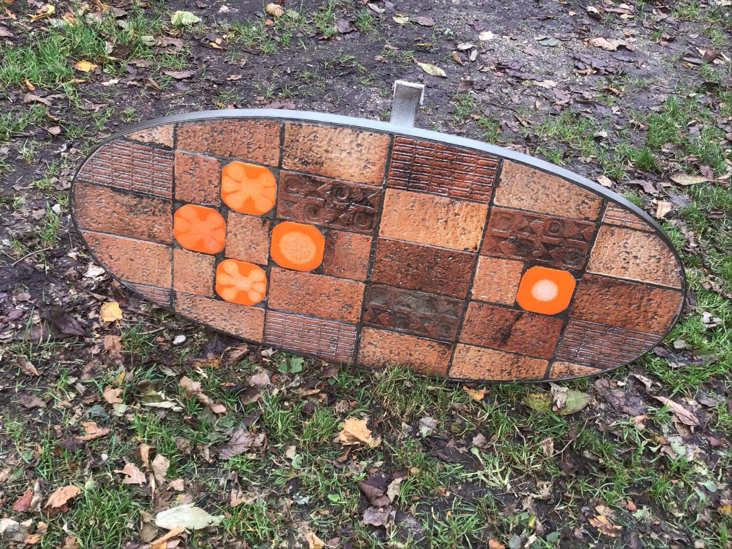 Jean Jaffeux ceramic coffee table vintage design 60-70-80