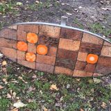 Jean Jaffeux ceramic coffee table vintage design 60-70-80