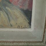 Tableau femme nue O.Schott