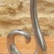 Solid aluminum candle holder