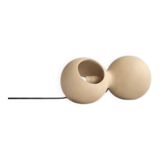 Table lamp or wall lamp in sand color made of ceramic, contemporary work.