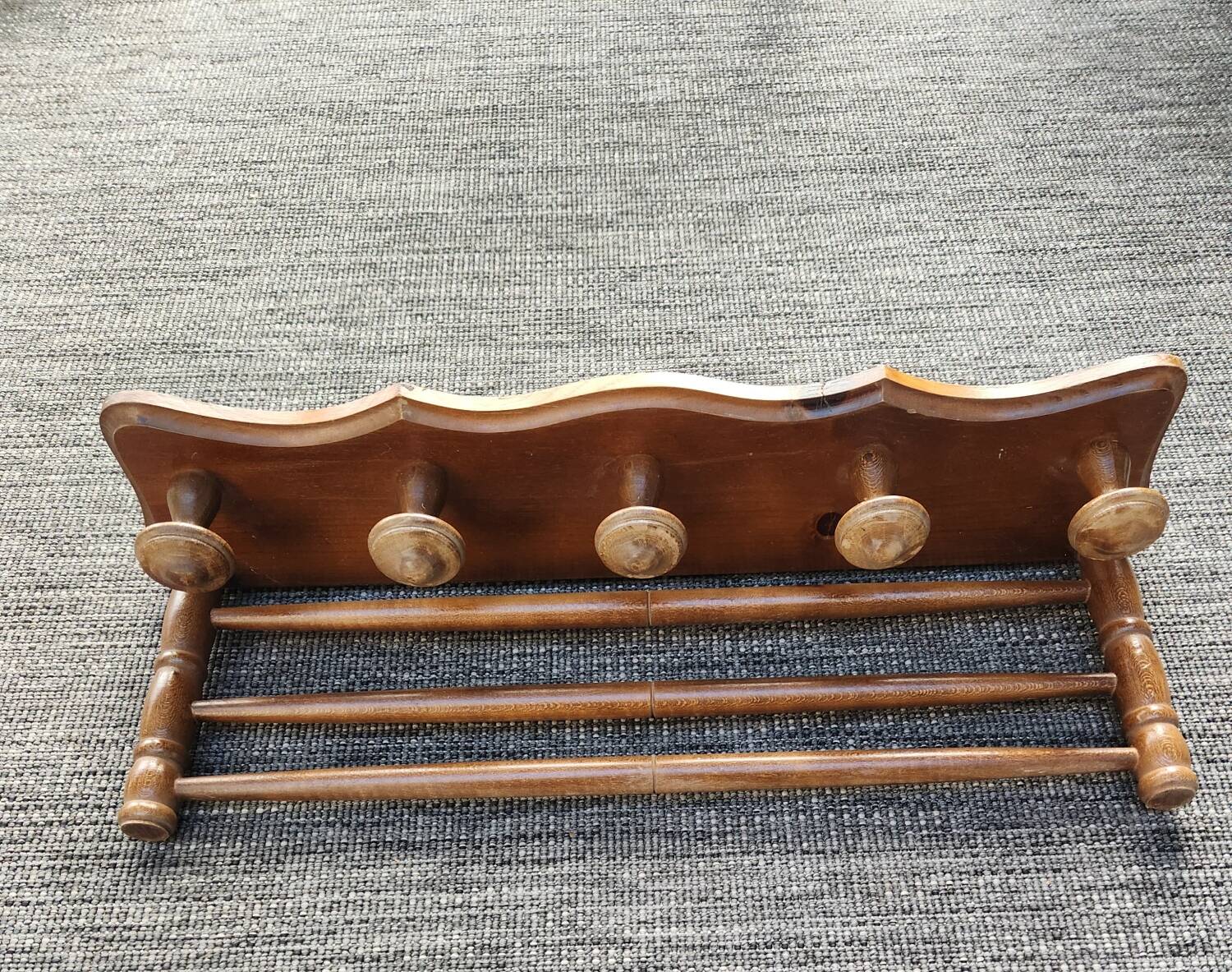 Antique wall coat rack