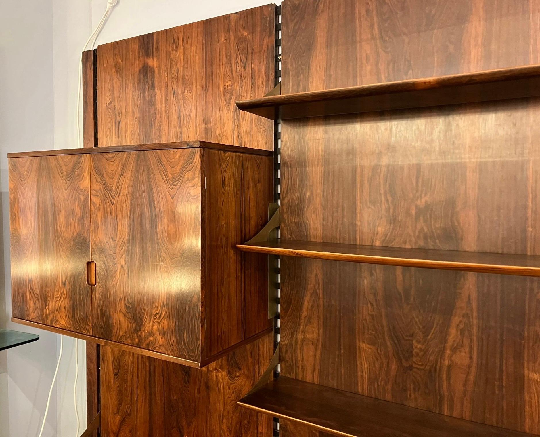 Mid-century modern wall unit by Raffaella Crespi, Italy, 1960s.