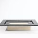 Re Quadro Coffee Table in Travertine and Lacquered Wood by Paolo Piva