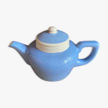 Blue and white Digoin Sarreguemines teapot