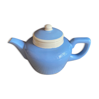 Blue and white Digoin Sarreguemines teapot