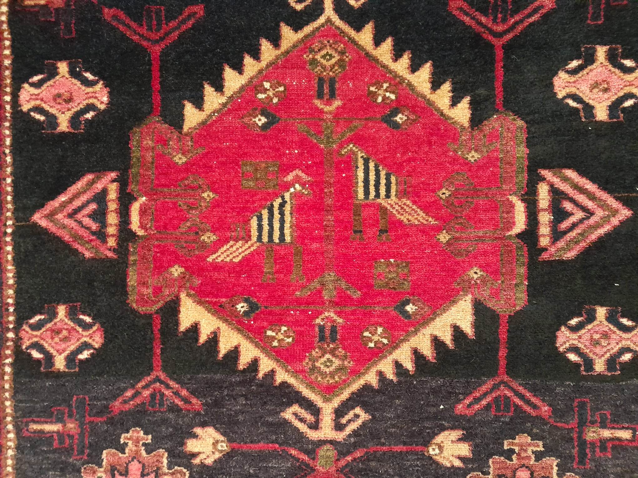 Handmade Persian Hamadan rug 169x109cm