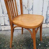 Vintage Baumann bistro chair blond wood