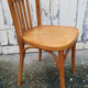 Vintage Baumann bistro chair blond wood