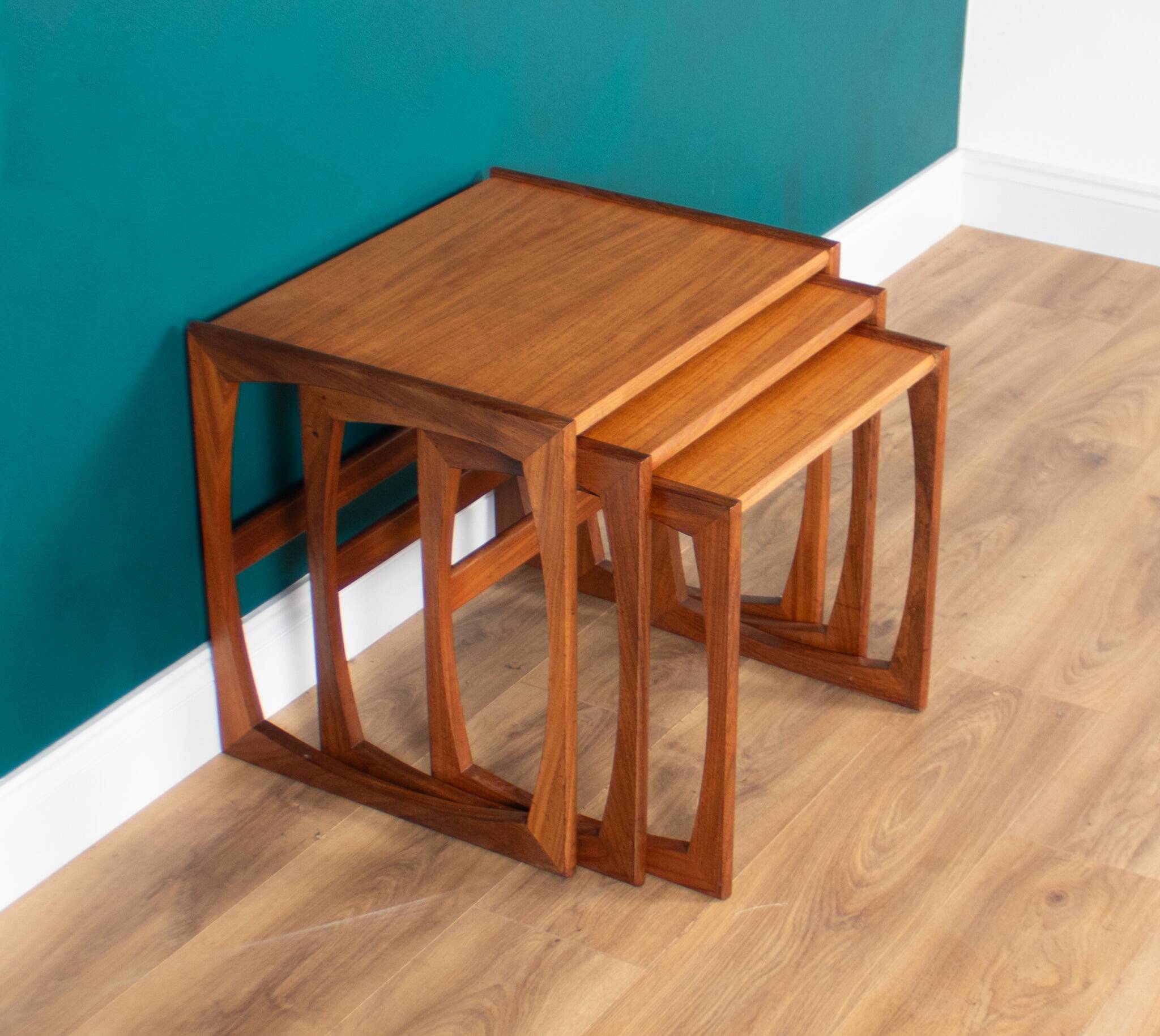 Retro Teak 1960s G Plan Quadrille Nest Of Coffee Tables
