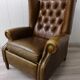 Leather reclining chair